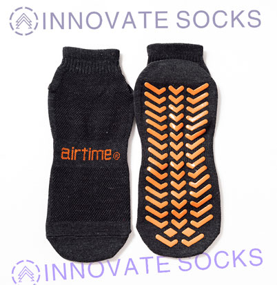 Airtime ankle anti skid grip trampoline park socks<!--[