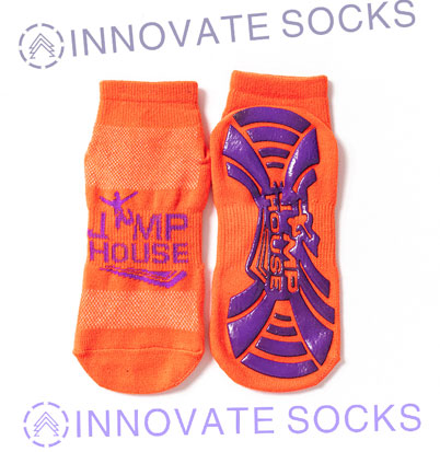 Jump House ankle anti skid grip trampoline park socks