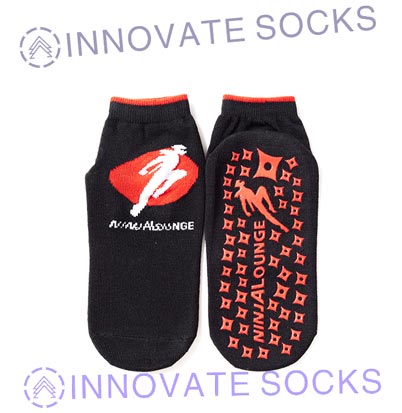 NINJA LOUNGE ankle anti skid grip trampoline park socks