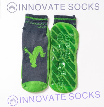 Sky and Sand  ankle anti skid grip trampoline park socks