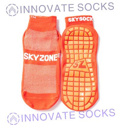 Sky Zone ankle anti skid grip trampoline park socks<!--[