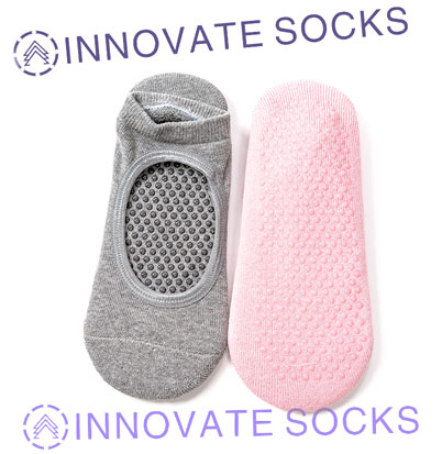 Custom Cotton Towel Thermal Terry Yoga Socks<!--[