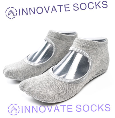 Custom Cotton Towel Thermal Terry Yoga Socks<!--[