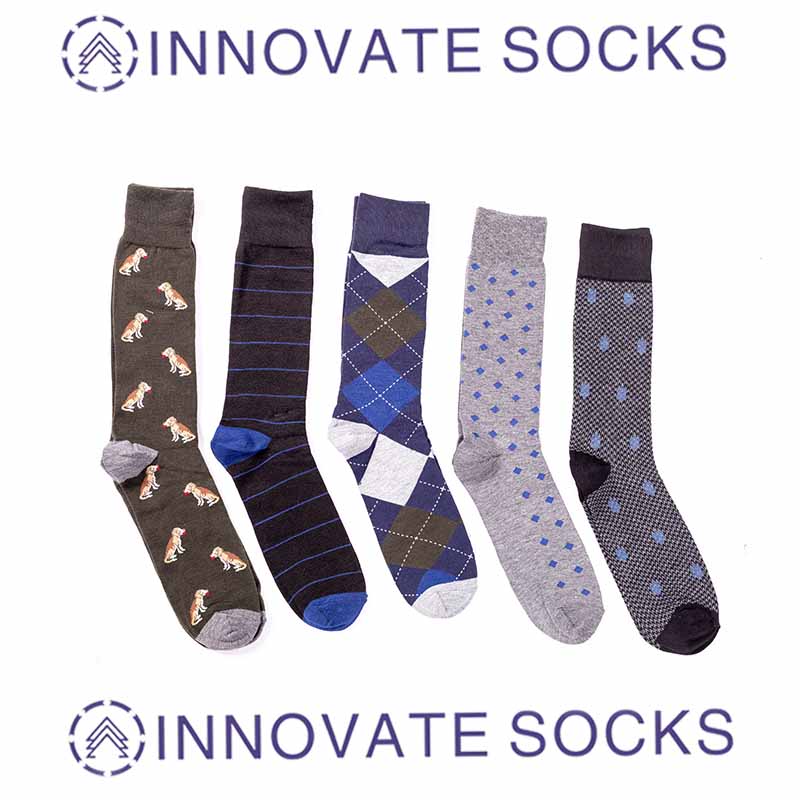 Custom 100% Cotton Crew Business Sport Socks For Men