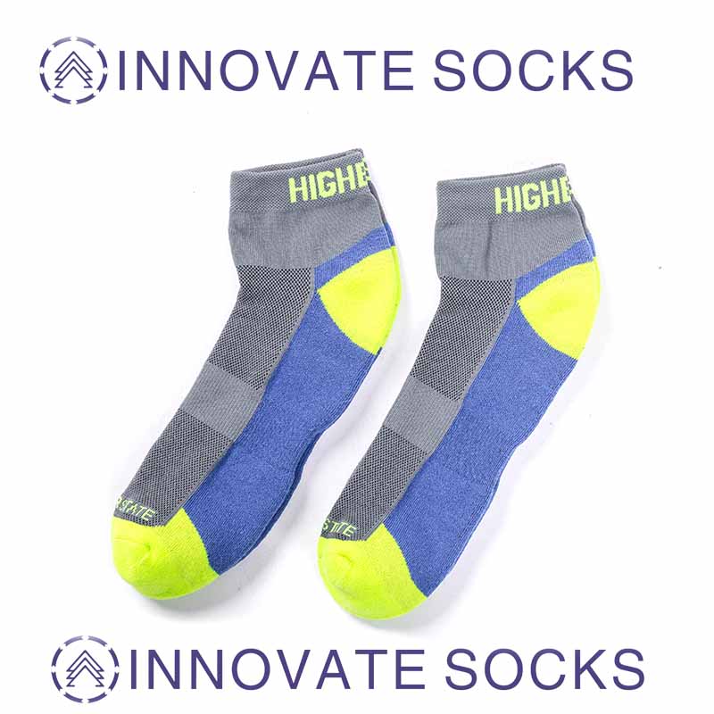 Nylon Bright Color Men Sport Cycling Socks