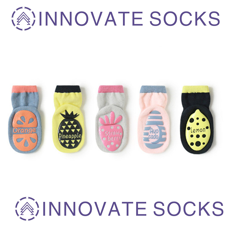 Fruit Pattern Ankle Sock Baby Socks Infant Toddler Grip Socks Anti Slip Toddler Socks
