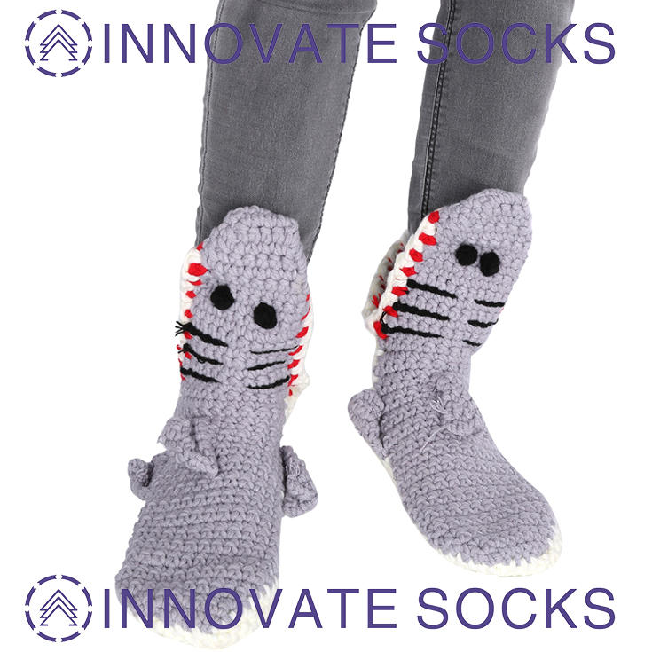 Shark Shape Socks Fashion Floor Hot Crocodile Home Warm Socks