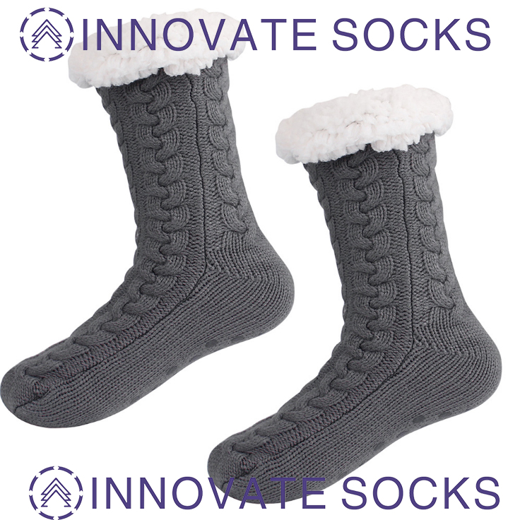 Slipper Socks Thick Velvet Non-slip Home Floor Socks