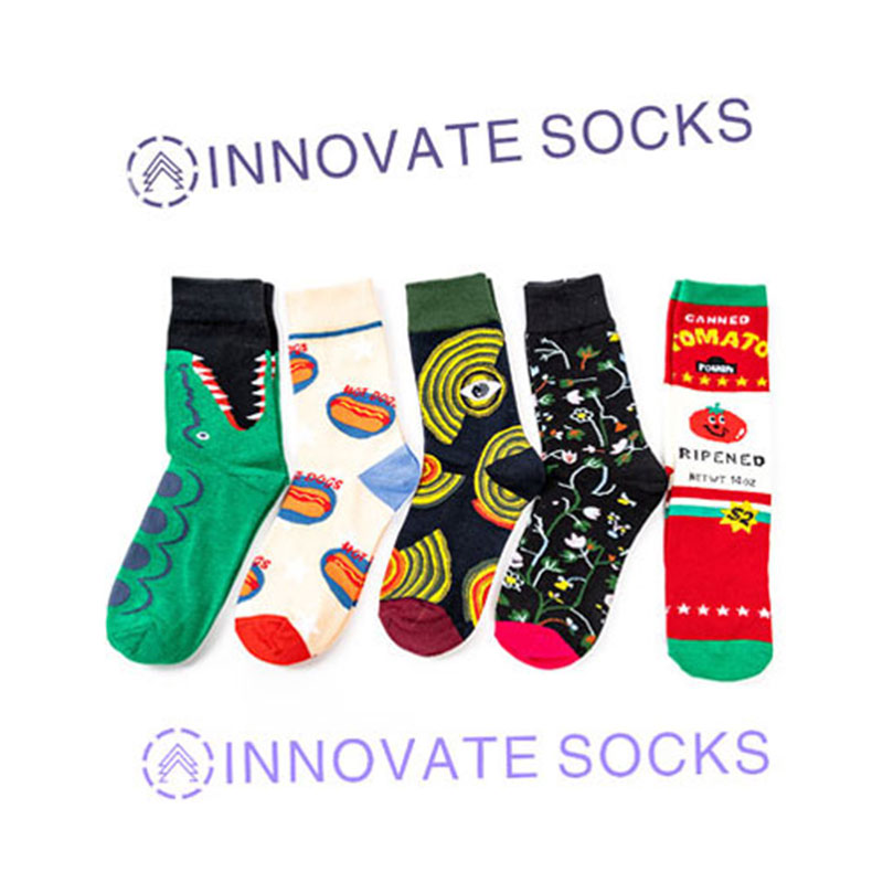 Personalized Unisex Happy Sock Breathable Crew Sock