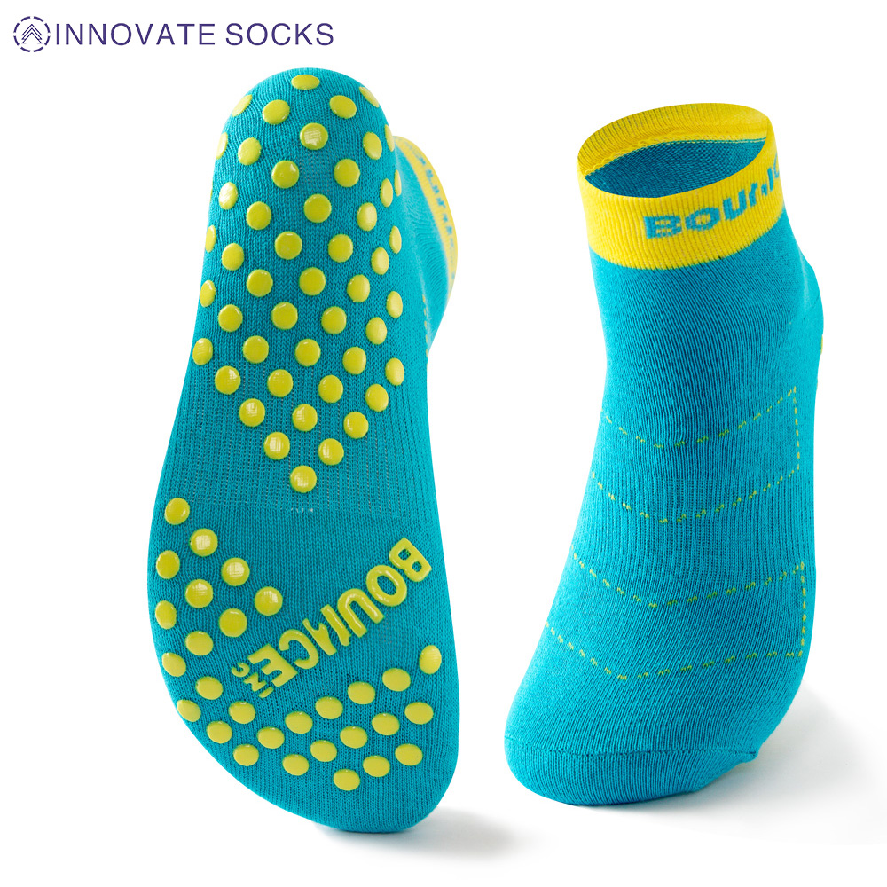 Bounce Ankle Anti Skid Grip Trampoline Park Socks