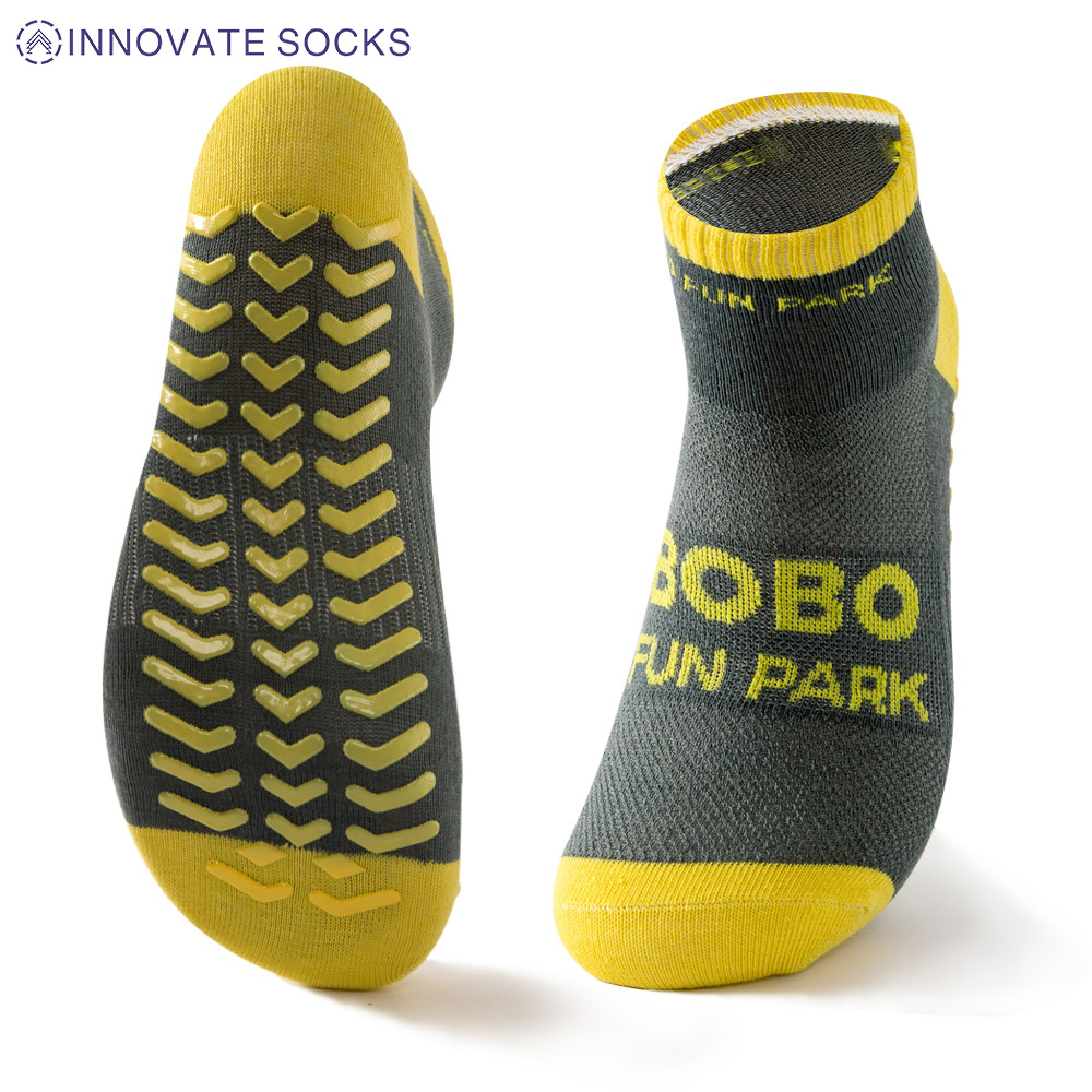 BOBO Ankle Anti Skid Grip Trampoline Park Socks