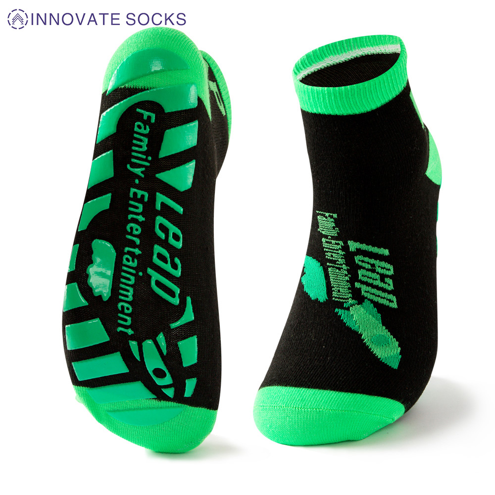 Leap Ankle Anti Skid Grip Trampoline Park Socks