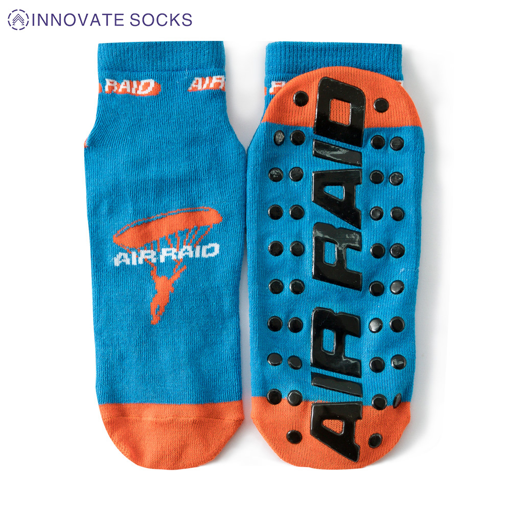 Air Raid Ankle Anti Skid Grip Trampoline Park Socks