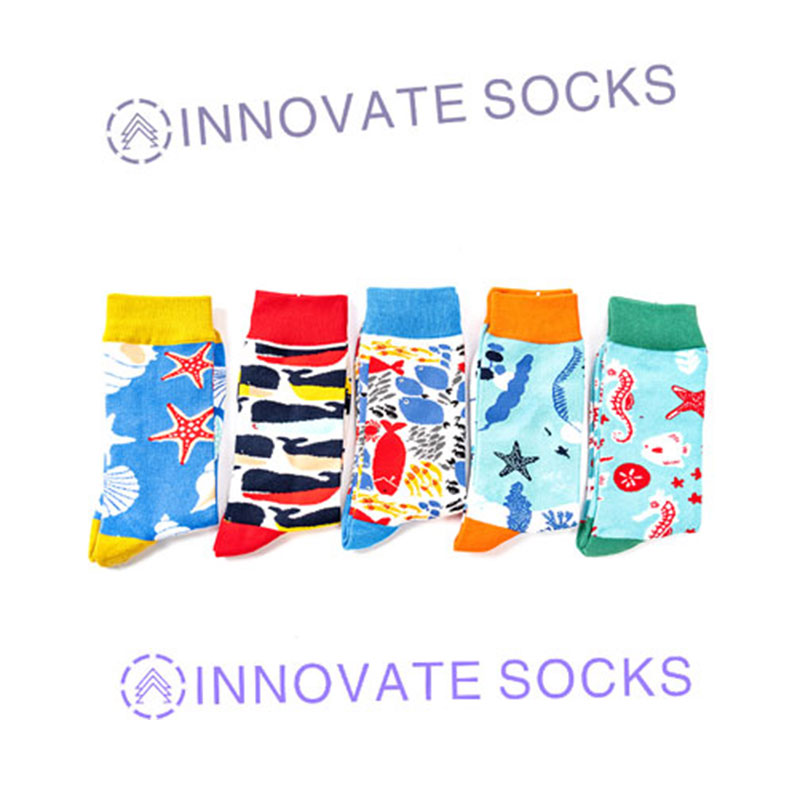 Animal Cartoon Colorful Unisex Fashion Happy socks