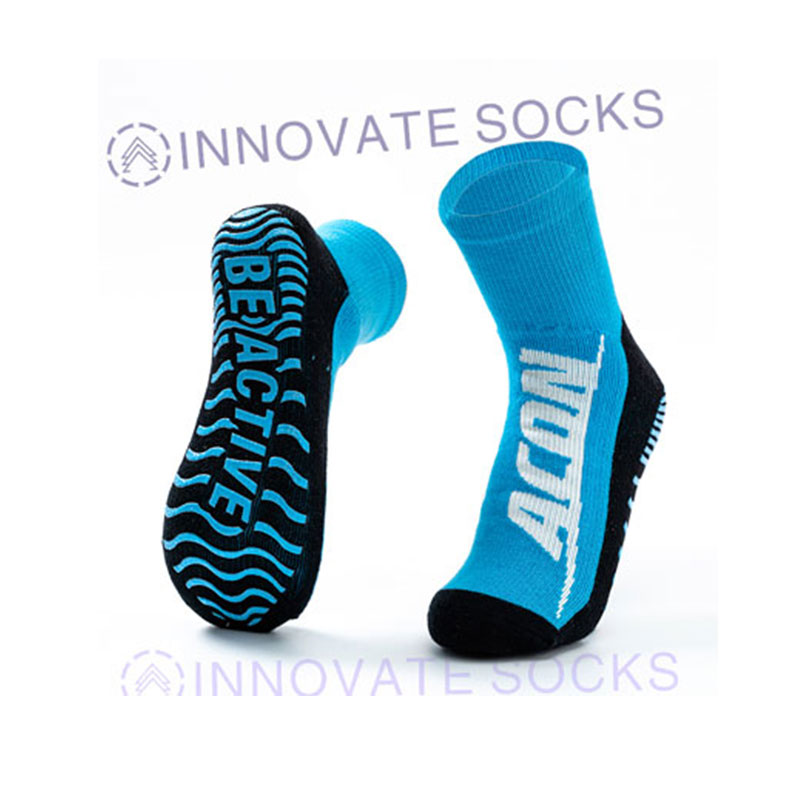 Acon Calf Length Anti Skid Grip Trampoline Socks