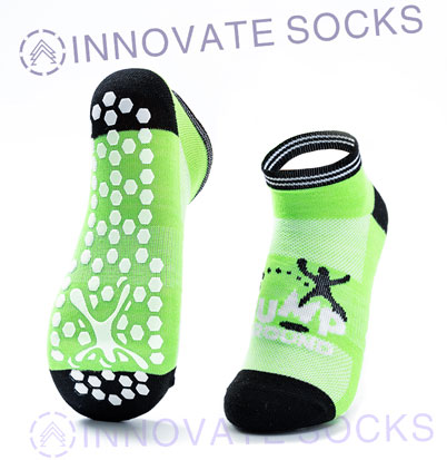 Jump Around Ankle Anti Skid Grip Trampoline Park Socks