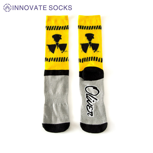 Cushion Terry Polyester Cotton Sublimation Socks