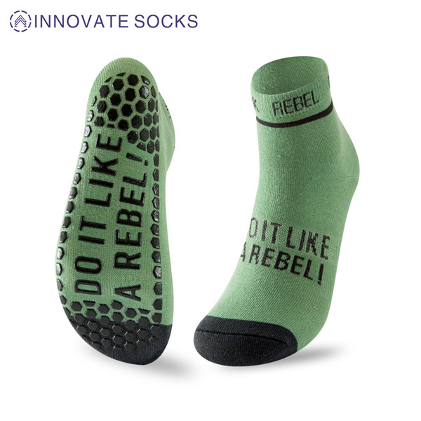 REBEL Ankle Anti Skid Grip Trampoline Park Socks