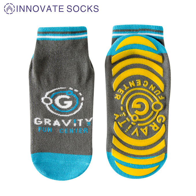 gravity ankle anti skid grip trampoline park socks 2