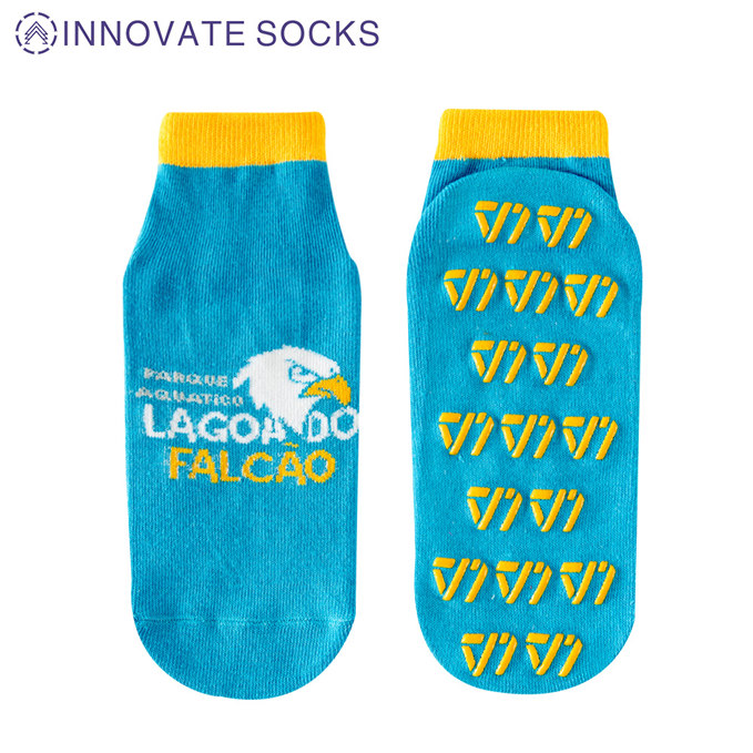 lago ankle anti skid grip trampoline park socks 2