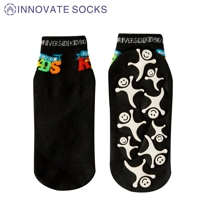 riverside ankle anti skid grip trampoline park socks 2